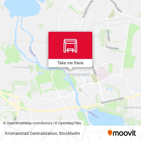 Kristianstad Centralstation map