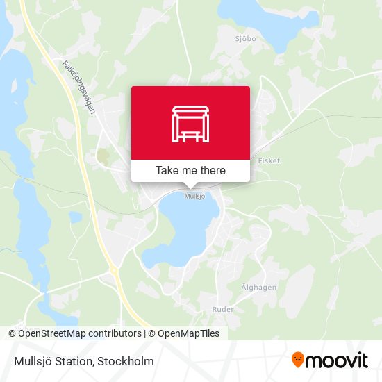 Mullsjö Station map