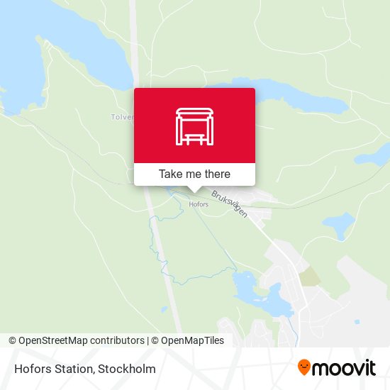 Hofors Station map