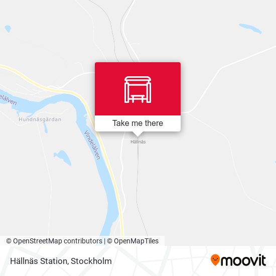 Hällnäs Station map