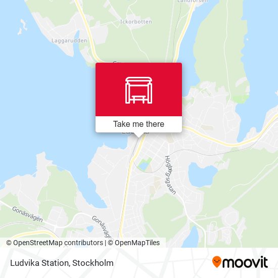 Ludvika Station map