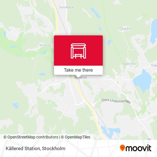 Kållered Station map