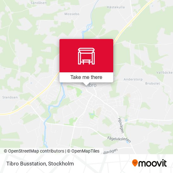 Tibro Busstation map