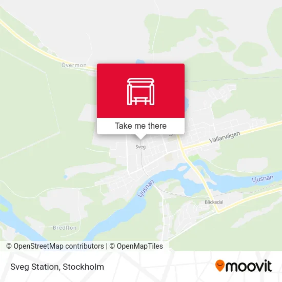 Sveg Station map