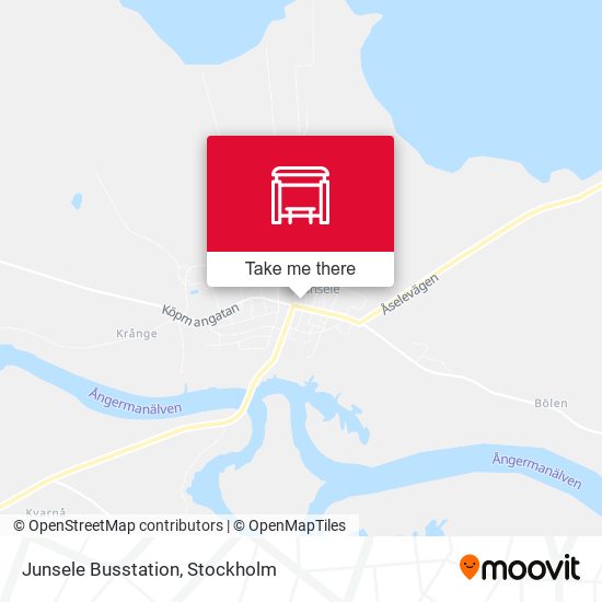 Junsele Busstation map