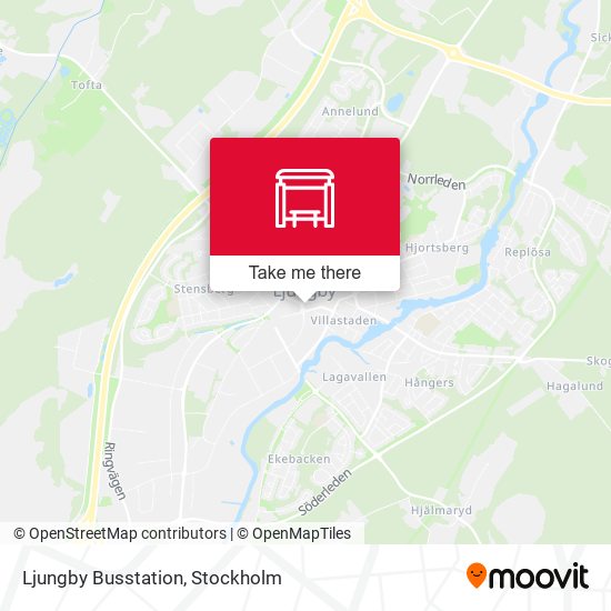 Ljungby Busstation map