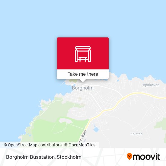 Borgholm Busstation map