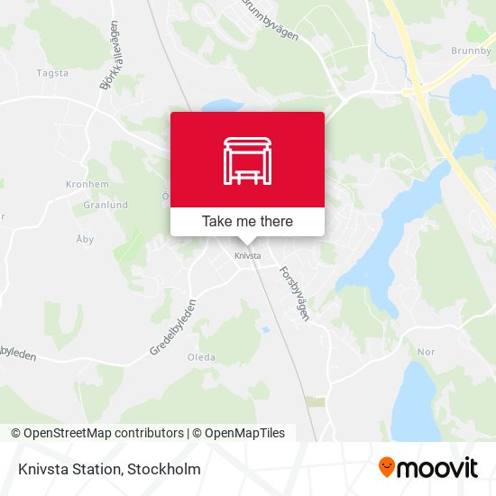 Knivsta Station map