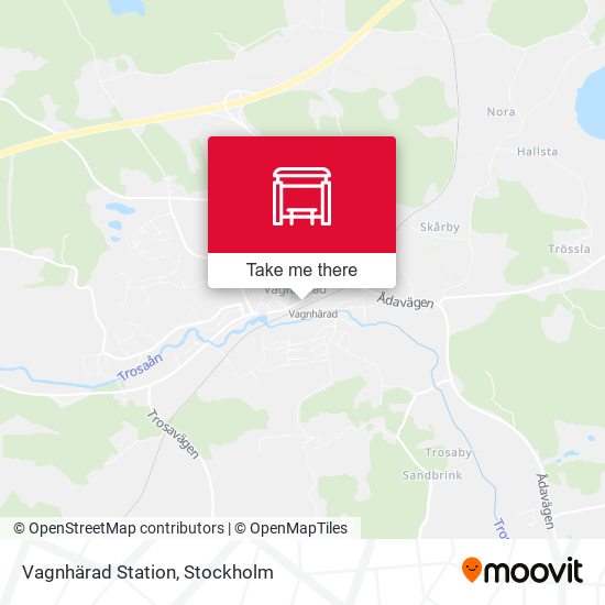 Vagnhärad Station map