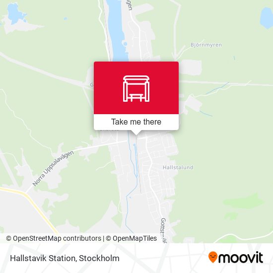 Hallstavik Station map