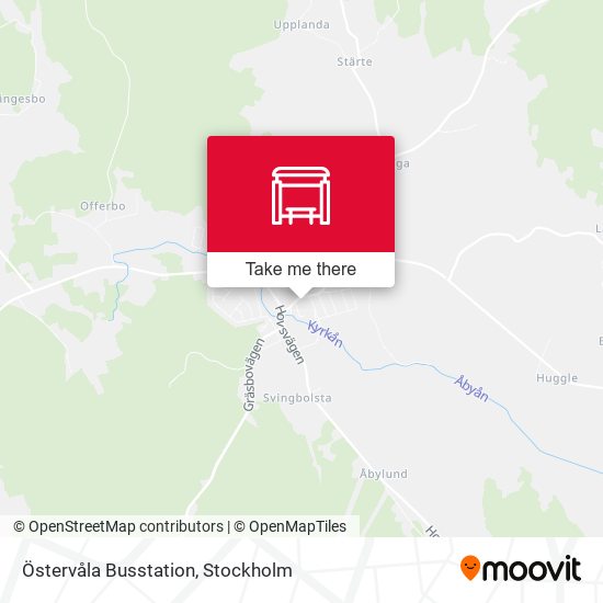 Östervåla Busstation map