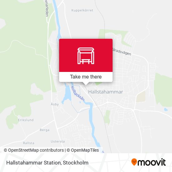 Hallstahammar Station map