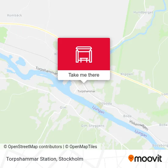 Torpshammar Station map