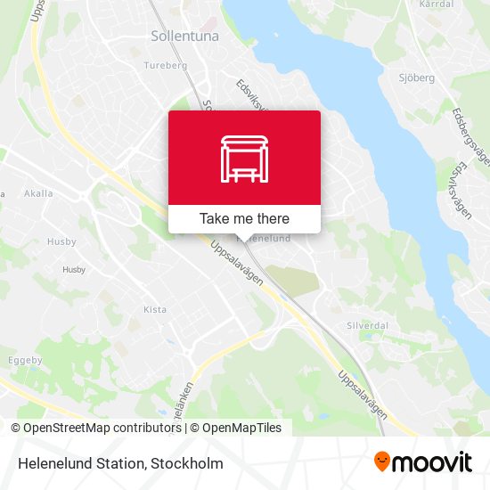 Helenelund Station map