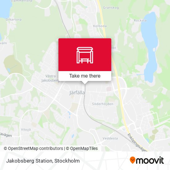 Jakobsberg Station map