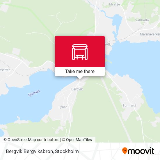 Bergvik Bergviksbron map