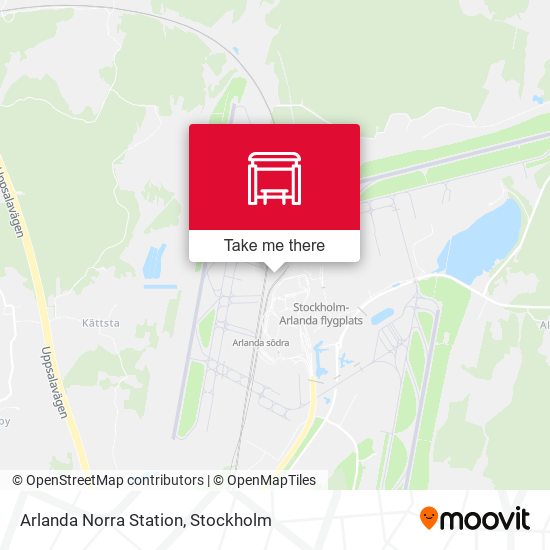 Arlanda Norra Station map