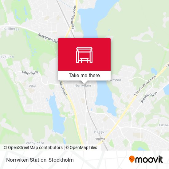 Norrviken Station map