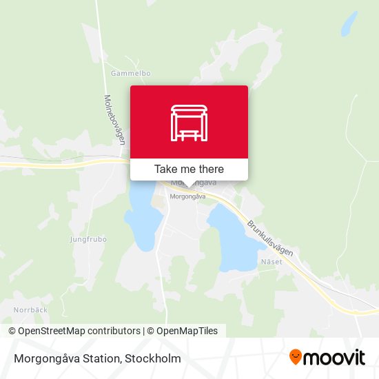 Morgongåva Station map