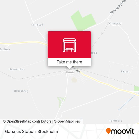 Gärsnäs Station map