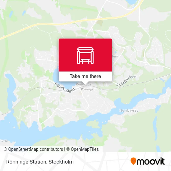 Rönninge Station map