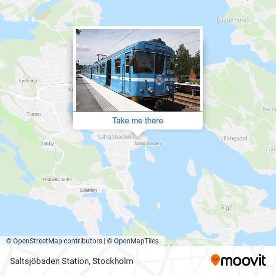 Saltsjöbaden Station map