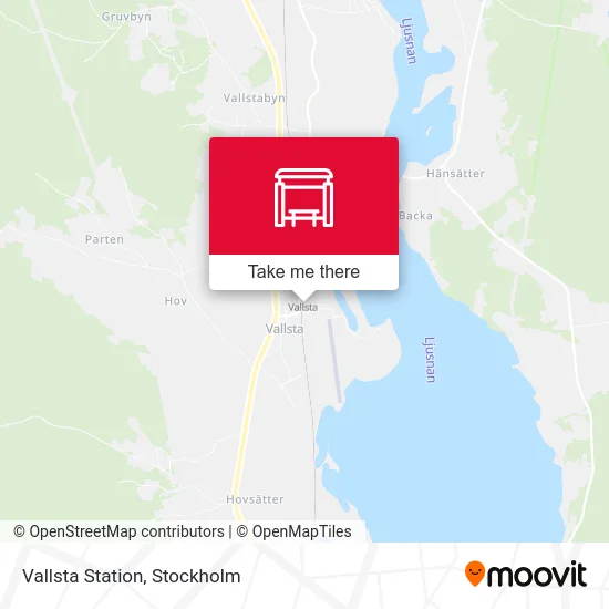 Vallsta Station map