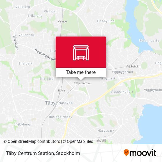 Täby Centrum Station map