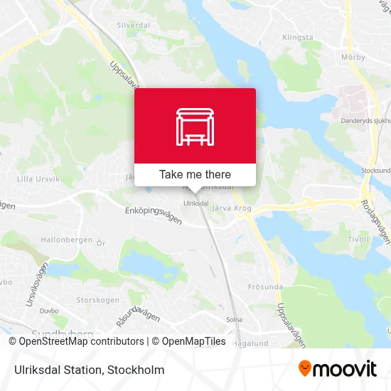 Ulriksdal Station map