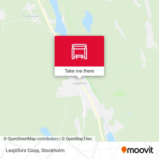 Lesjöfors Coop map