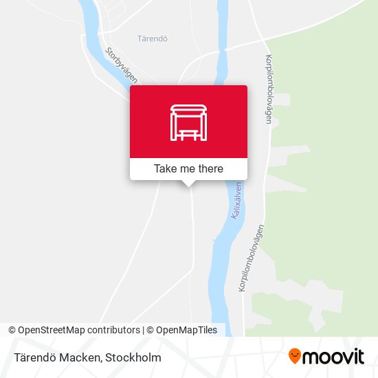 Tärendö Macken map