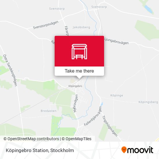 Köpingebro Station map