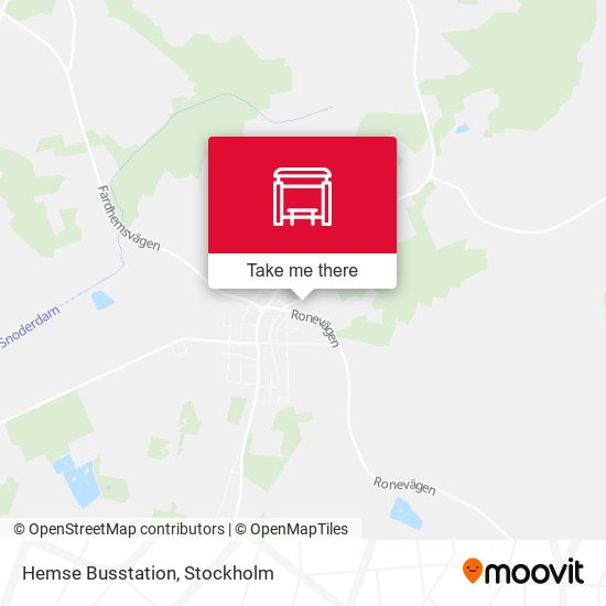 Hemse Busstation map