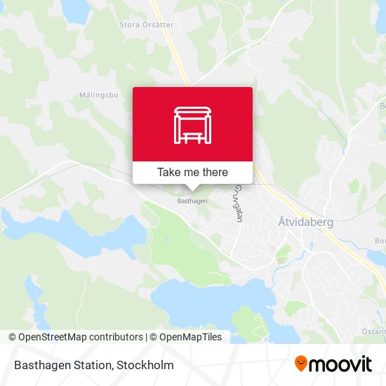 Basthagen Station map