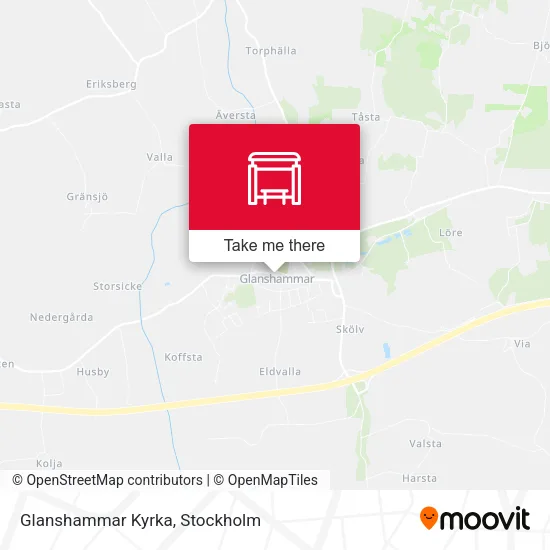 Glanshammar Kyrka map