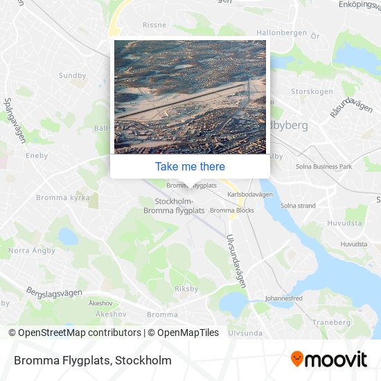 Bromma Flygplats map