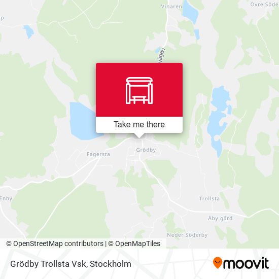Grödby Trollsta Vsk map