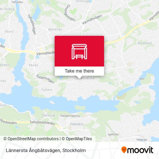 Lännersta Ångbåtsvägen map