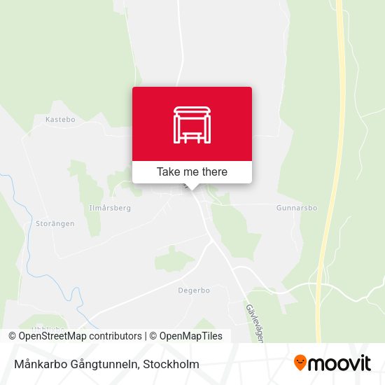 Månkarbo Gångtunneln map