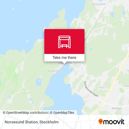 Norsesund Station map