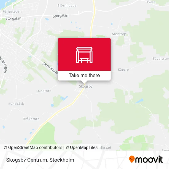 Skogsby Centrum map