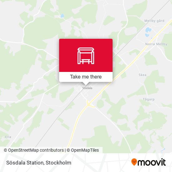 Sösdala Station map
