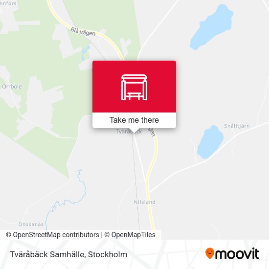 Tväråbäck Samhälle map