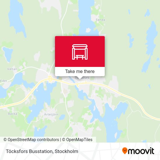 Töcksfors Busstation map