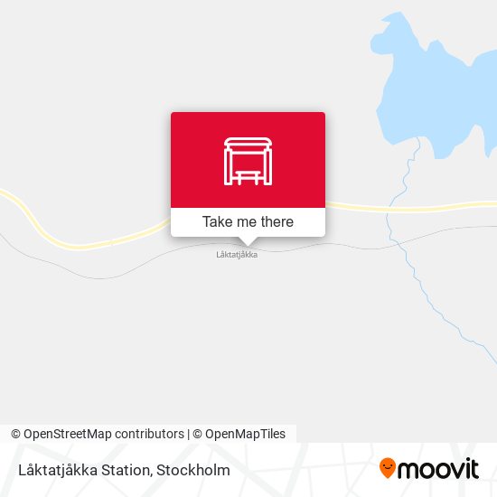 Låktatjåkka Station map