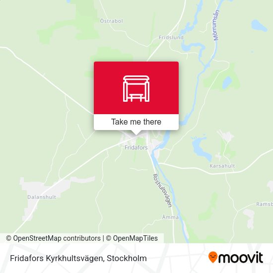 Fridafors Kyrkhultsvägen map