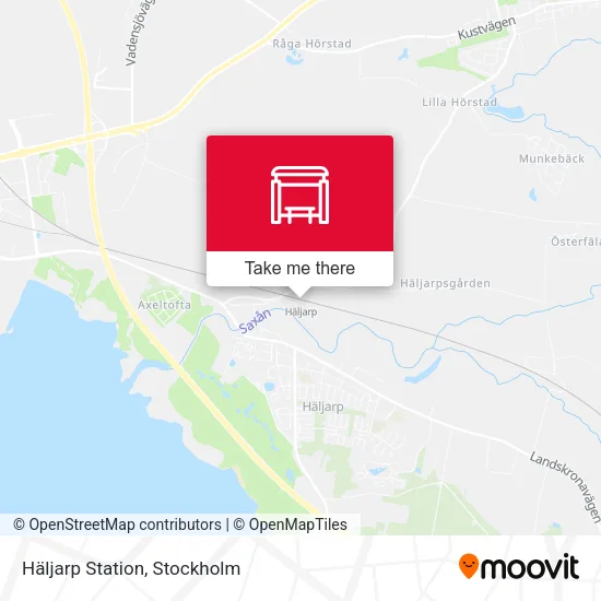 Häljarp Station map