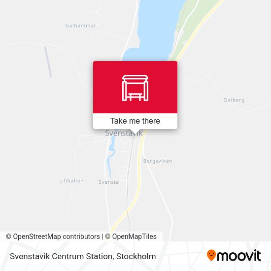 Svenstavik Centrum Station map