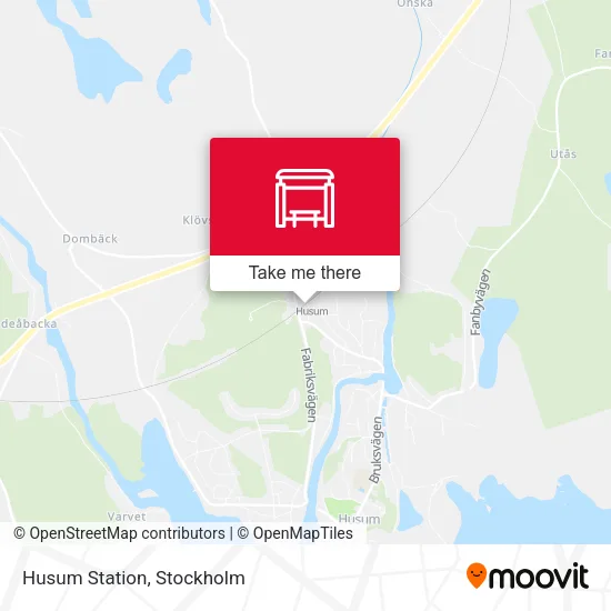 Husum Station map