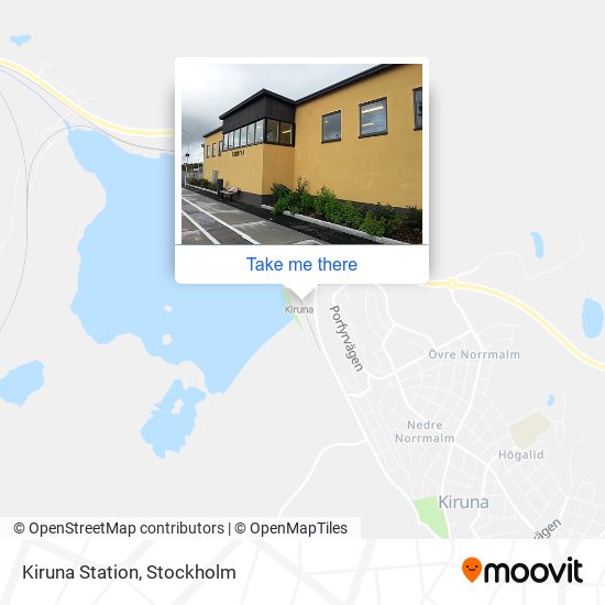 Kiruna Station map